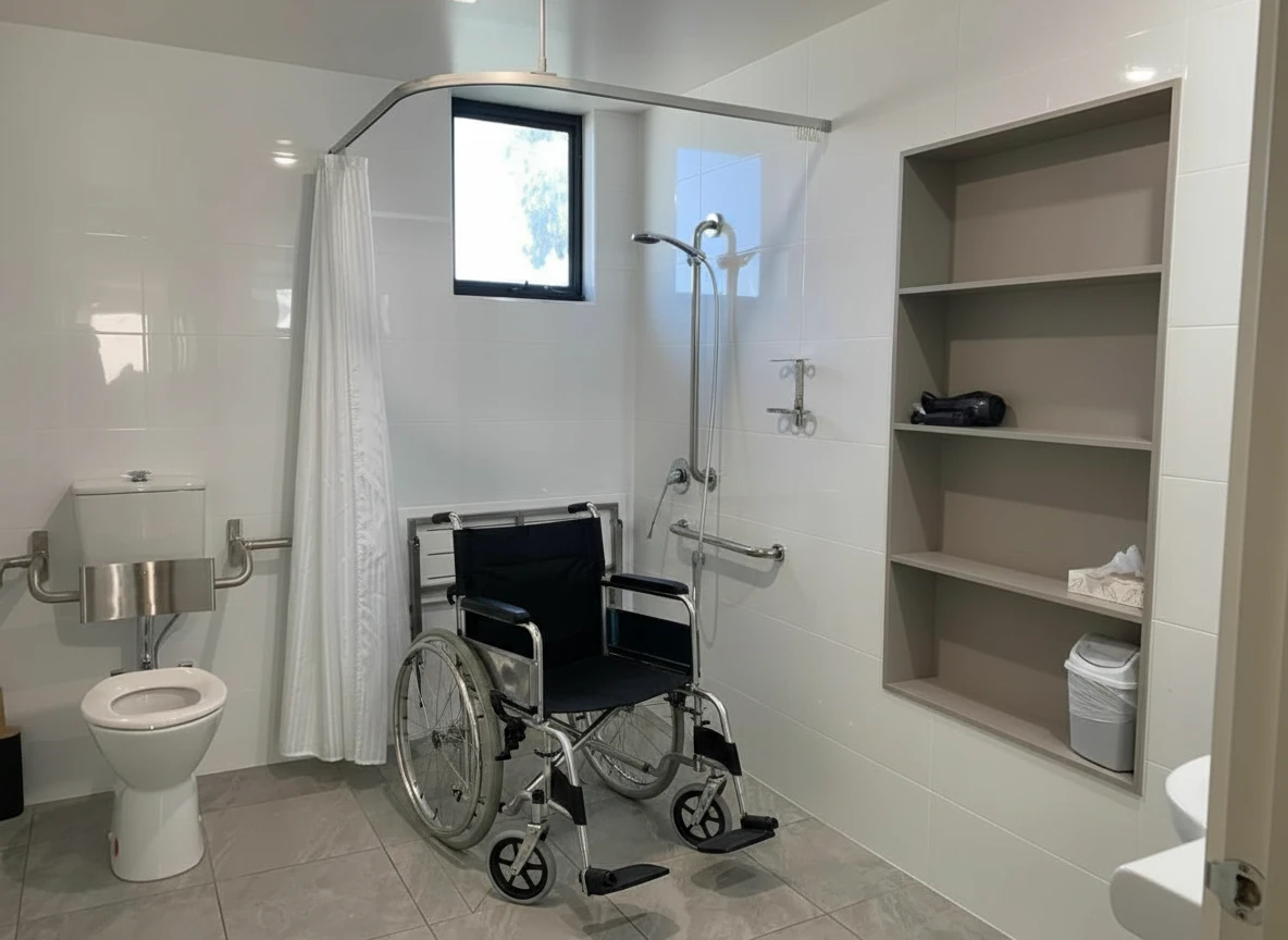 Manual-wheelchair-added-to-bathroom-scene