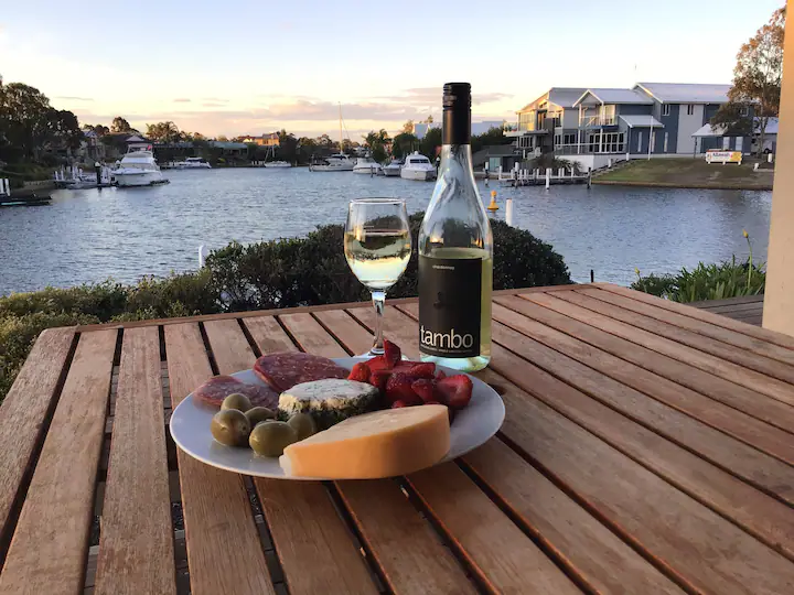 the-view-captains-cove-outdoor-deck-wine-cheese-platter